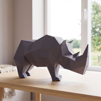 Nosorožec – papírový 3D model PaperTime