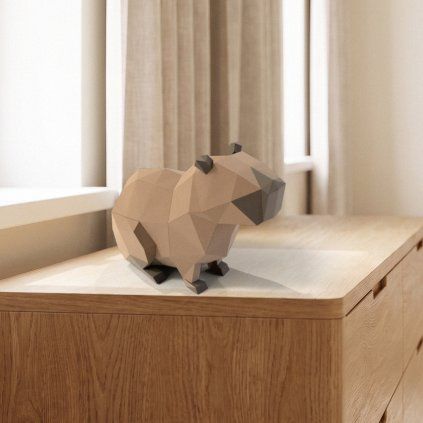 Kapybara – papírový 3D model PaperTime
