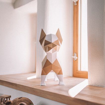 Pejsek – papírový 3D model PaperTime