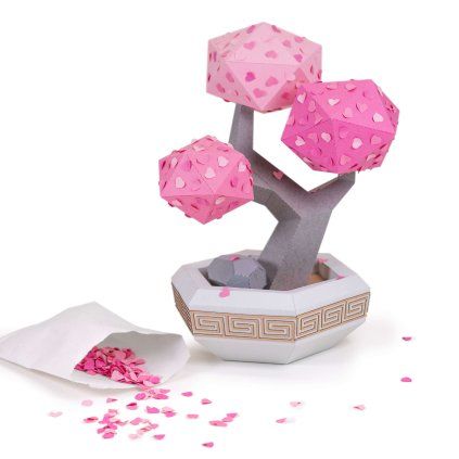 Bonsai Zamilovaných – papírový 3D model PaperTime