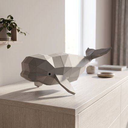 Běluha – papírový 3D model PaperTime