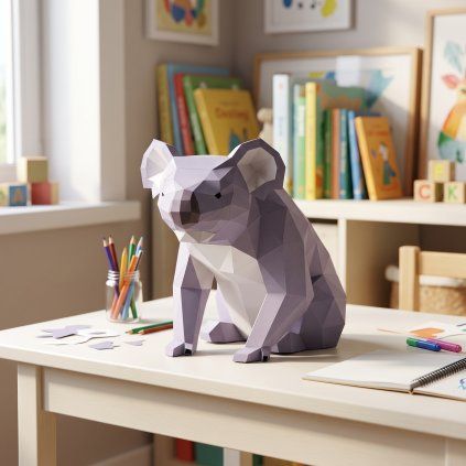 Koala – papírový 3D model PaperTime