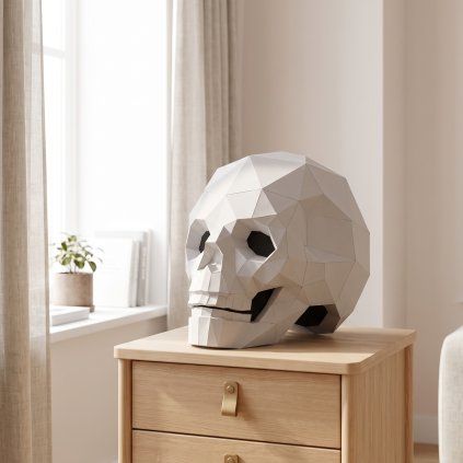 Lebka – papírový 3D model PaperTime