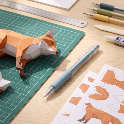 Vysouvací skalpelové pero – papírový 3D model PaperTime