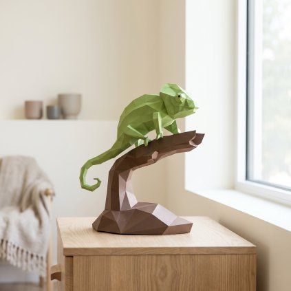 Chameleon – papírový 3D model PaperTime