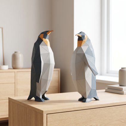 Tučňák – papírový 3D model PaperTime