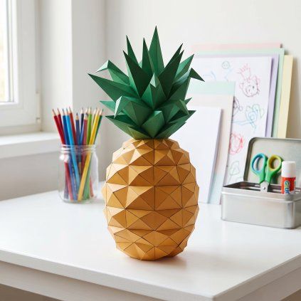 Ananas – papírový 3D model PaperTime