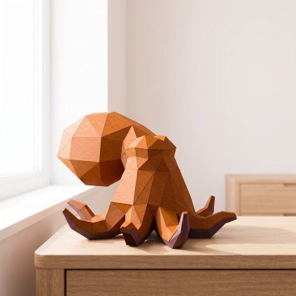 Chobotnice – papírový 3D model PaperTime