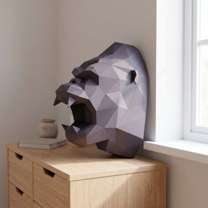 Gorila – papírový 3D model PaperTime