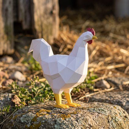 Kohout – papírový 3D model PaperTime