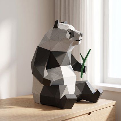 Panda – papírový 3D model PaperTime