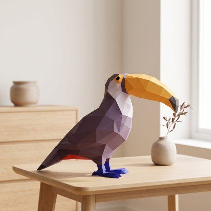 Tukan – papírový 3D model PaperTime