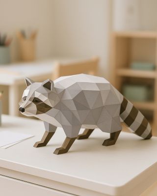 Ten pohled! Ty uši! Ta maska! 🦝 Mýval je náš nový papírový mazlík, který dokáže rozveselit celý pokoj. Skládání je...