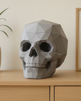 Nebojte se originality! 💀 Papírová Lebka je elegantní 3D skládačka, která vypadá skvěle na polici i na zdi. Skládání...
