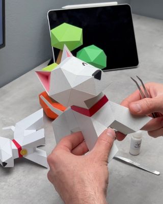 🐶 Malý pes, velké srdce. Papírový Westík je roztomilý společník, který nikdy neštěká a nikdy nezlobí. Složíš ho snadno a...