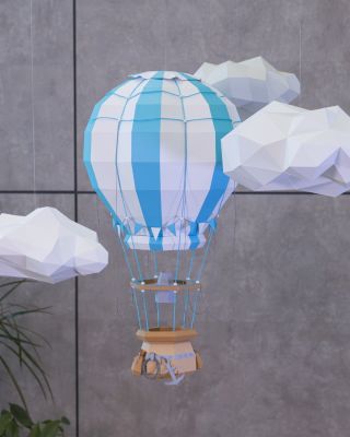 🎈 Připoutejte se, startujeme! Papírový horkovzdušný balón vás vezme na cestu kolem světa – aspoň v představách. Lehký,...